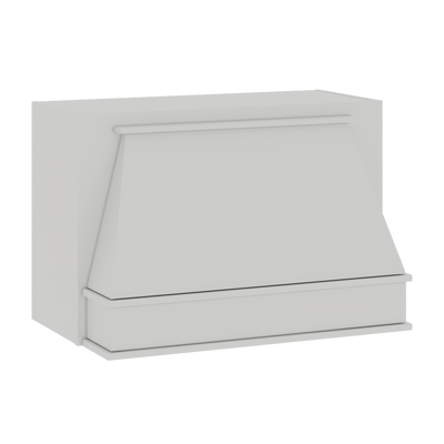 Range Hood Arched And Classic | RTA Unassembled | Monaco White Shaker Full Overlay