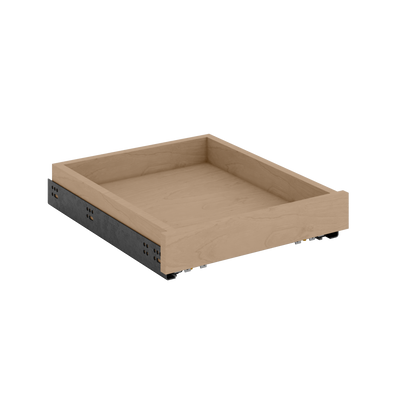 Rollout Tray for ECO include self-close slides | RTA Unassembled | Monaco White Shaker Full Overlay