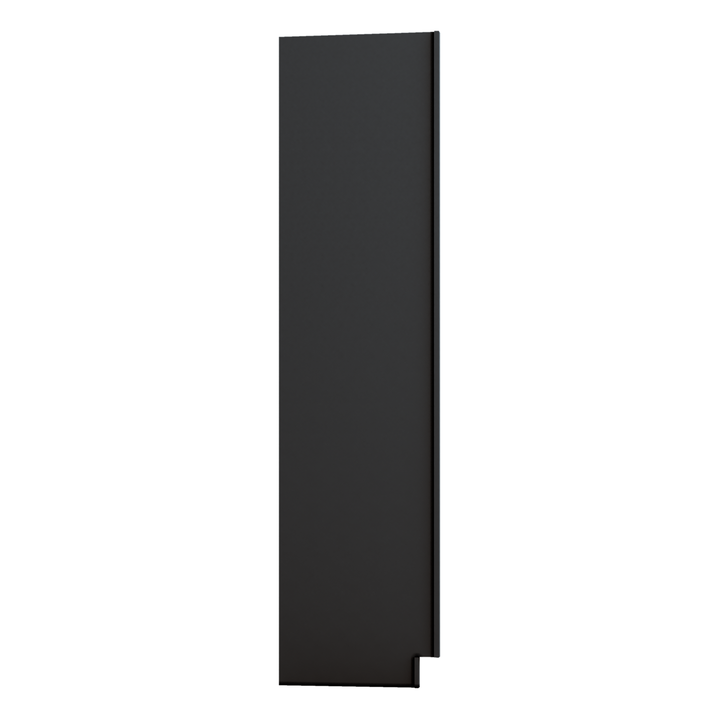 36" Wide 24" Deep Upper 15HNS Hermosa Noir Black Shaker 1-1/4" Overlay Wall Cabinet - Double Door 12", 15", 18", 21", 24"