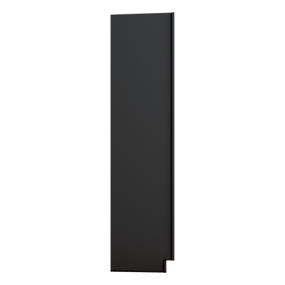 36" Wide 24" Deep Upper 15HNS Hermosa Noir Black Shaker 1-1/4" Overlay Wall Cabinet - Double Door 12", 15", 18", 21", 24"