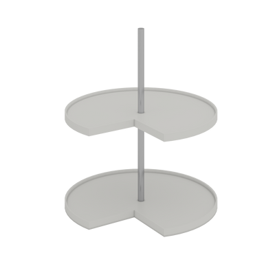 Lazy Susan Shelves | RTA Unassembled | Premium White Shaker Full Overlay