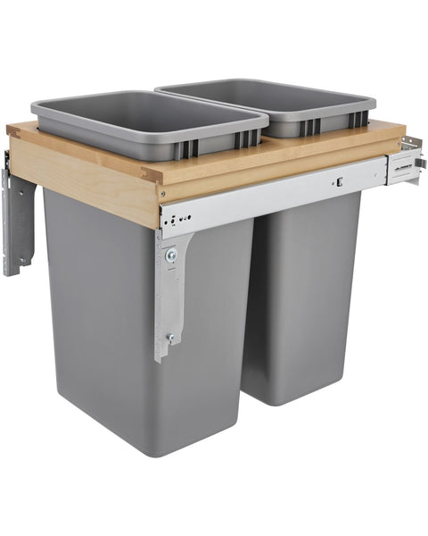 Dual Trash Can Pull Out fits 21" base Full Height Doors