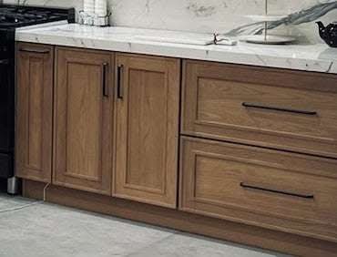 Vanity Sink Base 24", 30" & 36" x 34-1/2" Tall Elegant Oak Craftsman Shaker 1-1/4" Overlay