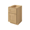 Sandstone Birch Shaker 1-1/4" Overlay Base Cabinet - One Door 9", 12", 15", 18", 21"