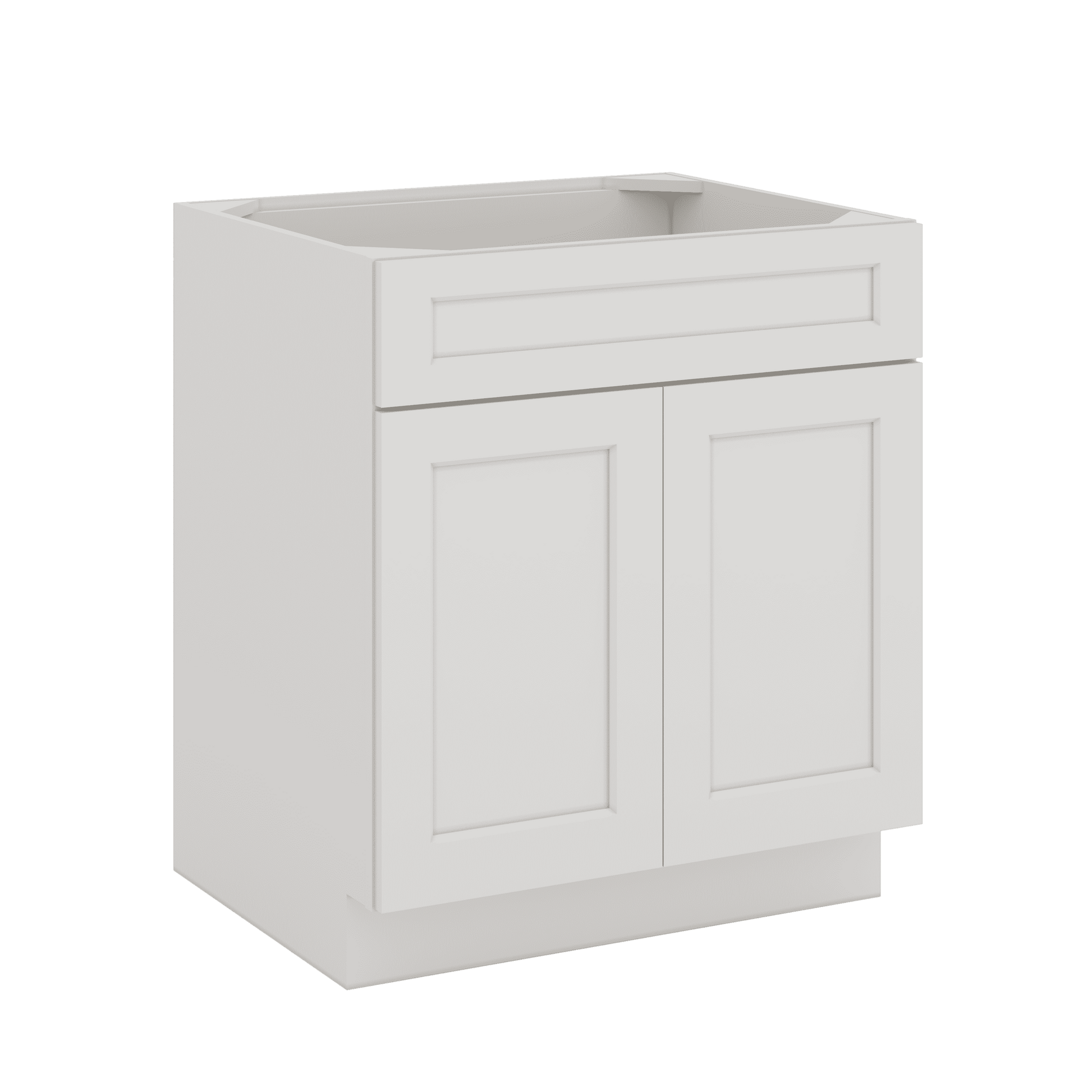 SB30 Honcraft Assembled White Shaker Overlay Kitchen Cabinets
