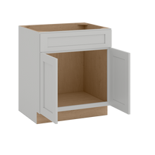 30", 33", 36" & 39" Sink Base Cabinet | RTA Unassembled | Premium Shaker White Full Overlay