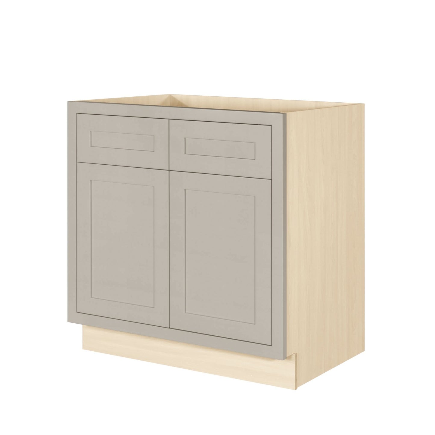 Sink Base Tuscan Gray Inset Shaker Cabinets 33", 36", 42"