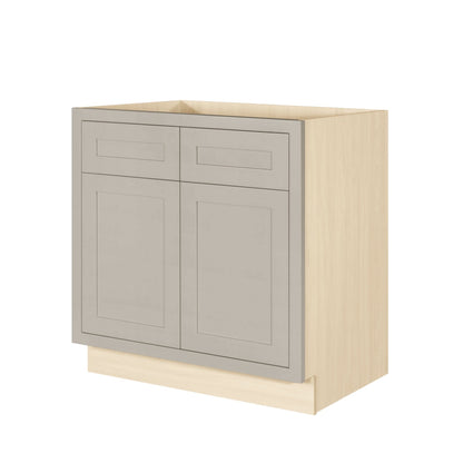Sink Base Tuscan Gray Inset Shaker Cabinets 33", 36", 42"