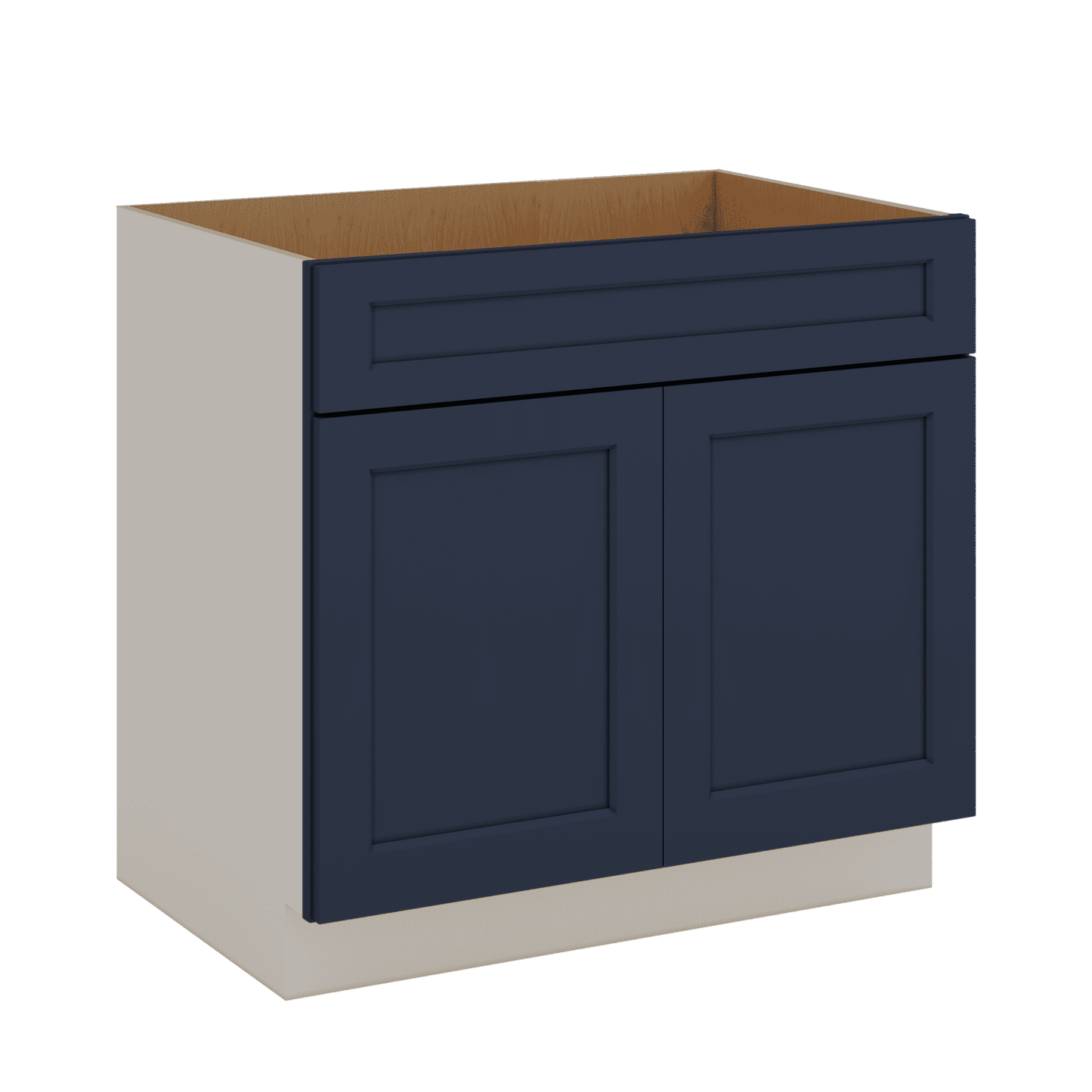 Sink Base 30", 33" & 36" NB29 Naval Blue Shaker 1-1/4" Overlay