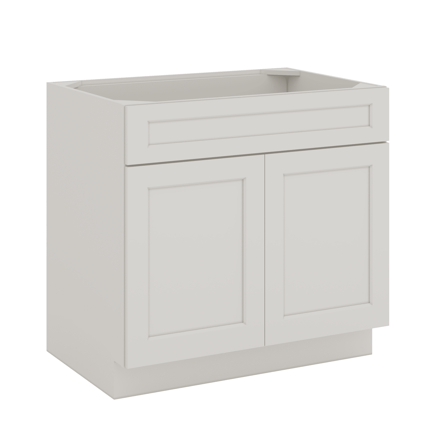 SB36 Sink Base Ice White Shaker Kitchen Cabinets