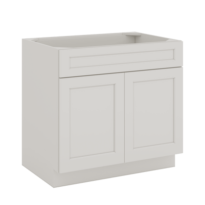 SB36 Sink Base Ice White Shaker Kitchen Cabinets