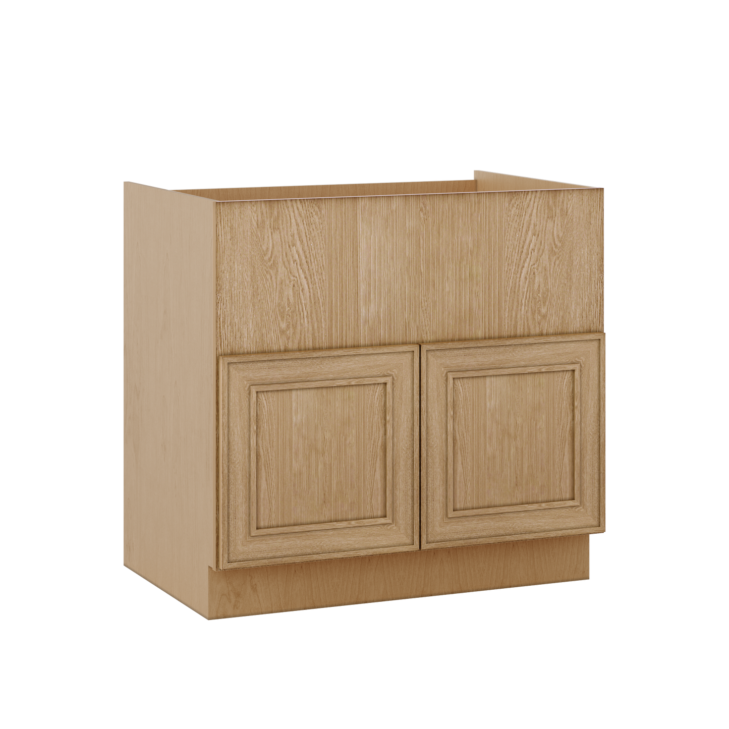 Farm (Apron) Sink Base Elegant Oak Shaker Cabinets 36"
