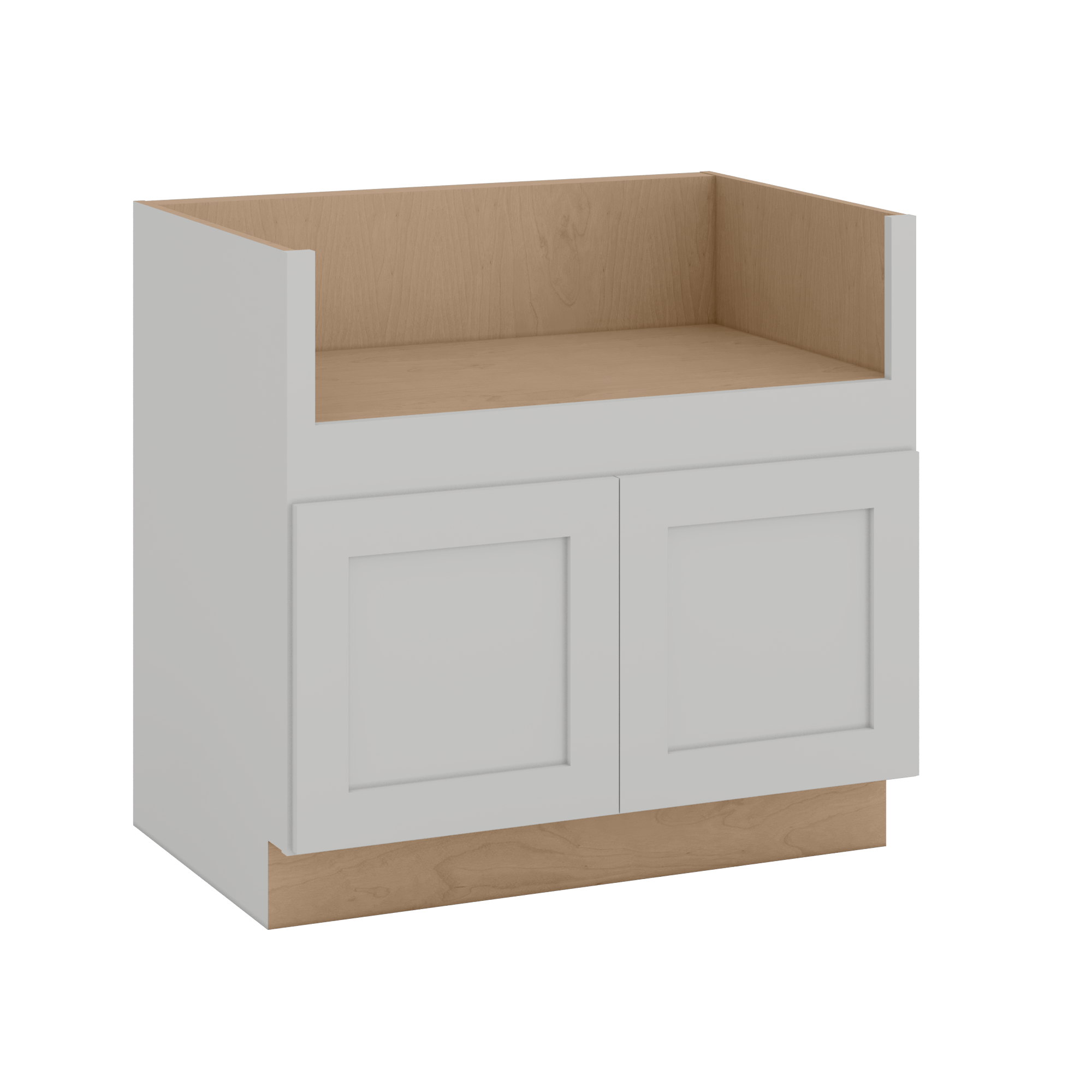 36" & 39" Farm Sink Base Cabinet - 2 Doors | RTA Unassembled | Premium White Shaker Full Overlay