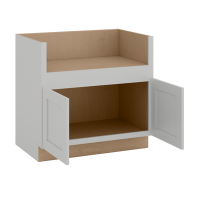 36" & 39" Farm Sink Base Cabinet - 2 Doors | RTA Unassembled | Premium White Shaker Full Overlay