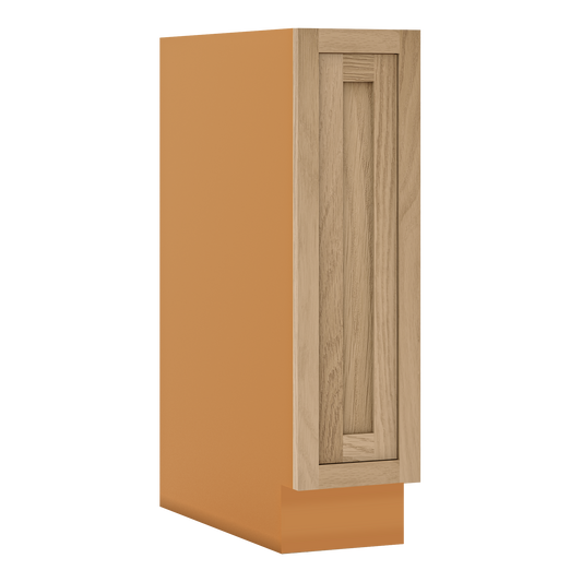 Inset Oak Shaker Special Order Base Full Height Door 24" Deep Inset Shaker Base Cabinet 9" - 36" Wide