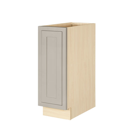 Tuscan Gray Inset Shaker Spice Rack Pullout Base Cabinet 9" & 12"