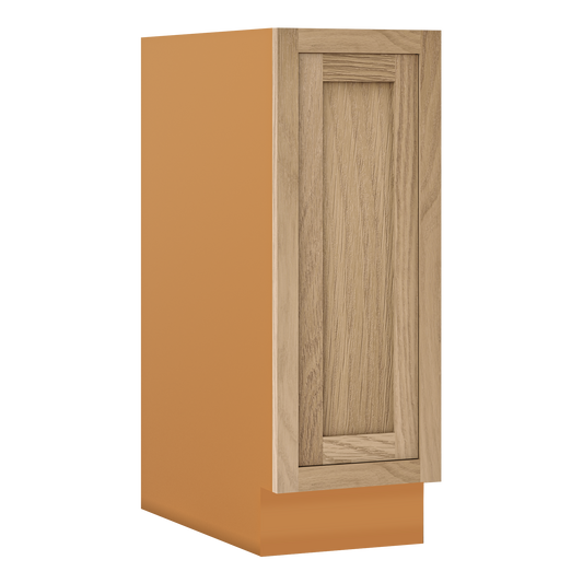 Inset Oak Shaker Special Order Base Full Height Door 24" Deep Inset Shaker Base Cabinet 9" - 36" Wide