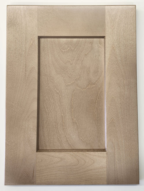 42" Tall Sandstone Birch Shaker 1-1/4" Overlay Wall Cabinet - Double Door 24", 27", 30", 33", 36"