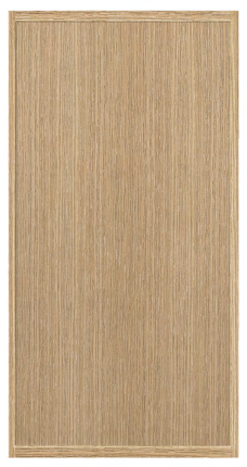 30" Wide Bridge Slim Shaker Natural Color White Oak 1-1/4" Overlay Wall Cabinet - Double Door 12", 15", 18", 21" & 24" Tall