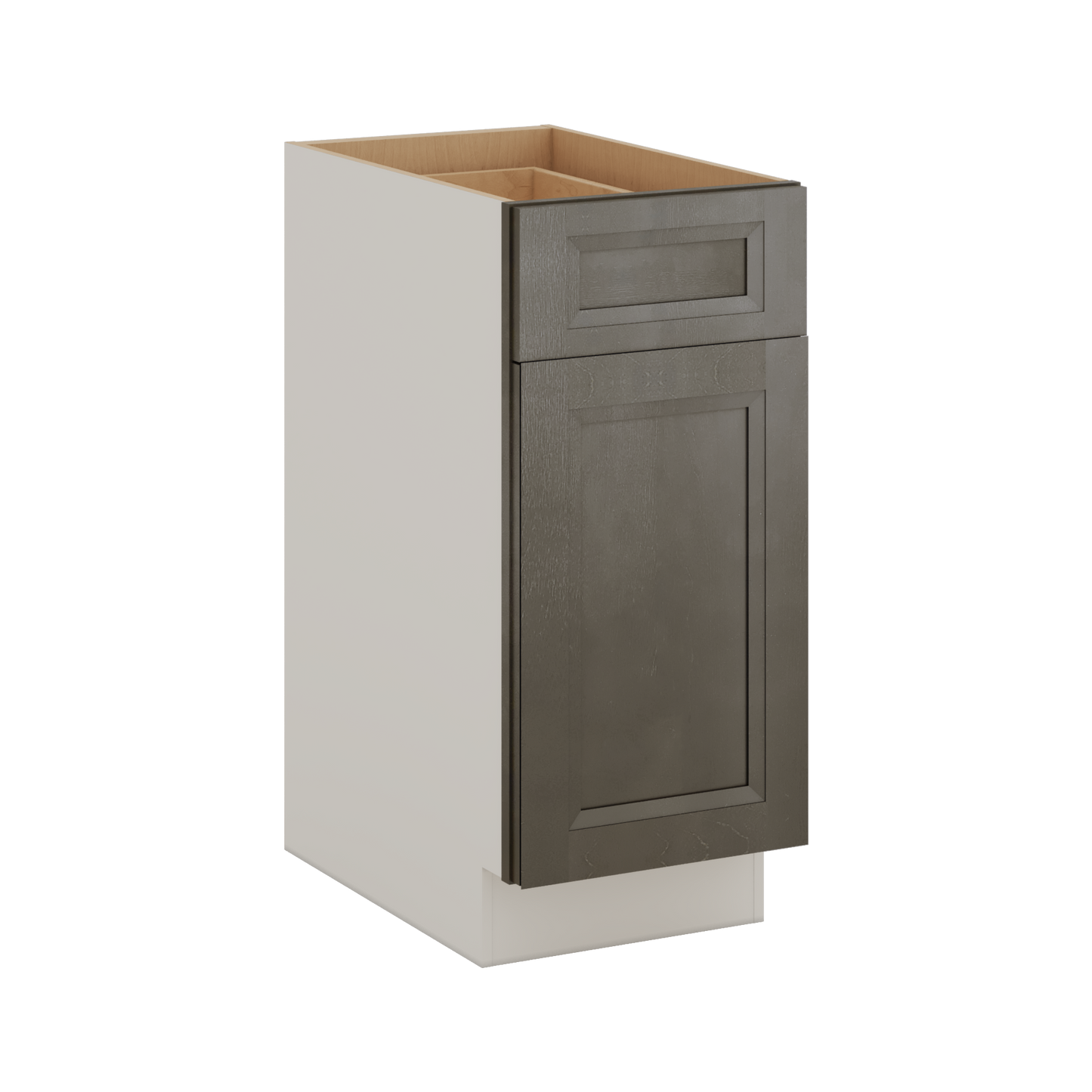 Trash Can Pull Out Base Cabinet Huntington Cinder Double Shaker 15" and 18" Wide