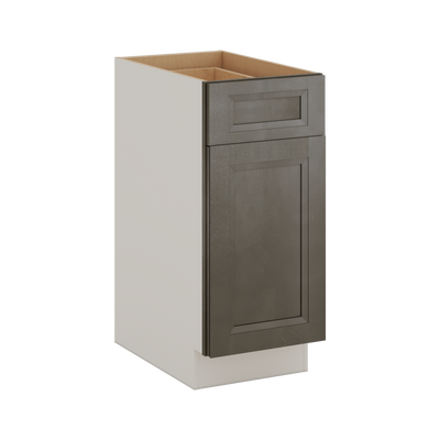 Trash Can Pull Out Base Cabinet Huntington Cinder Double Shaker 15" and 18" Wide