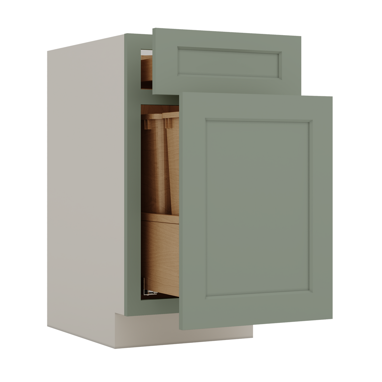 TCK18-2SAge Green Kitchen Cabinets Shaker Overlay Cheap