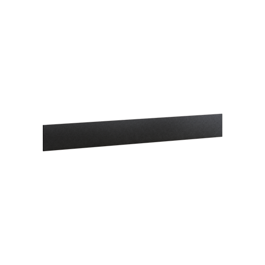 Toe Kick Skin Molding Trim Pieces 1/4" x 93" 15HNS Hermosa Noir Black Shaker 1-1/4" Overlay