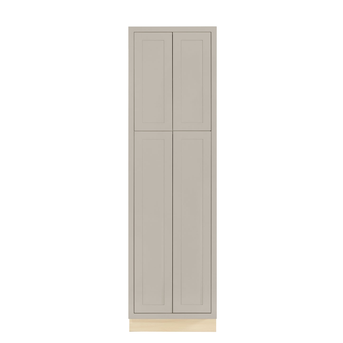 Tuscan Gray 24" x 84" Shaker pantry cabinet, Ready-to-Assemble (RTA) kitchen cabinet with tall pantry storage for kitchen remodels and new home construction.