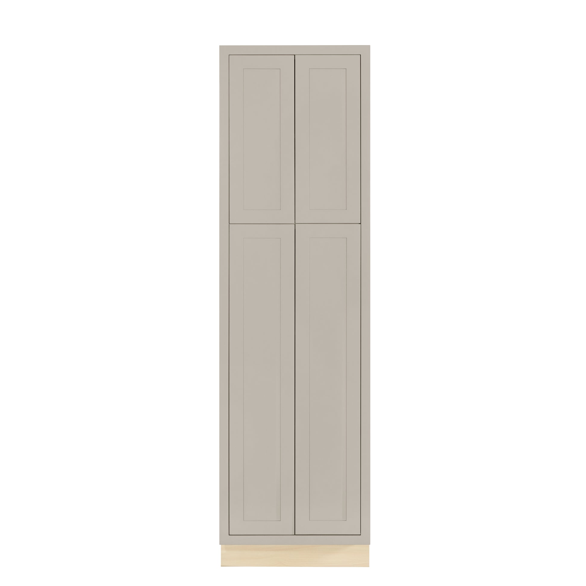 Tuscan Gray 24" x 84" Shaker pantry cabinet, Ready-to-Assemble (RTA) kitchen cabinet with tall pantry storage for kitchen remodels and new home construction.