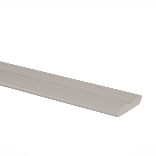 Tuscan Gray crown molding for Ready-to-Assemble (RTA) kitchen cabinets, decorative cabinet trim designed to create a finished, custom look for wall cabinets, tall pantry cabinets, and kitchen remodels.