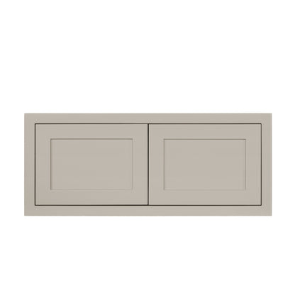 Tuscan Gray 36" wide x 15" deep x 14" high Shaker wall cabinet, Ready-to-Assemble (RTA) kitchen cabinet for kitchen remodels, custom kitchen designs, and new home construction.