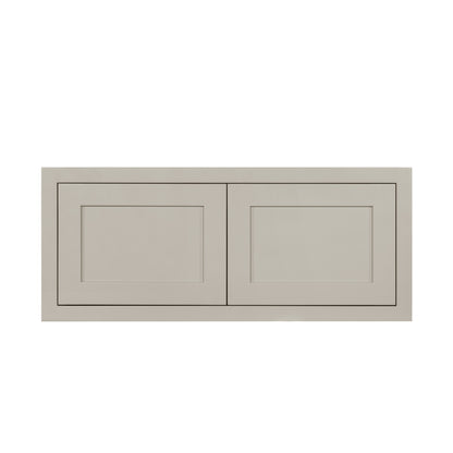 Tuscan Gray 36" wide x 15" deep x 24" high Shaker wall cabinet, Ready-to-Assemble (RTA) kitchen cabinet for kitchen remodels, custom kitchen designs, and new home construction.