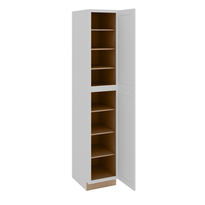 96" Tall | 18", 24", and 30" Widths | Pantry Cabinet | RTA Unassembled | Premium White Full Overlay