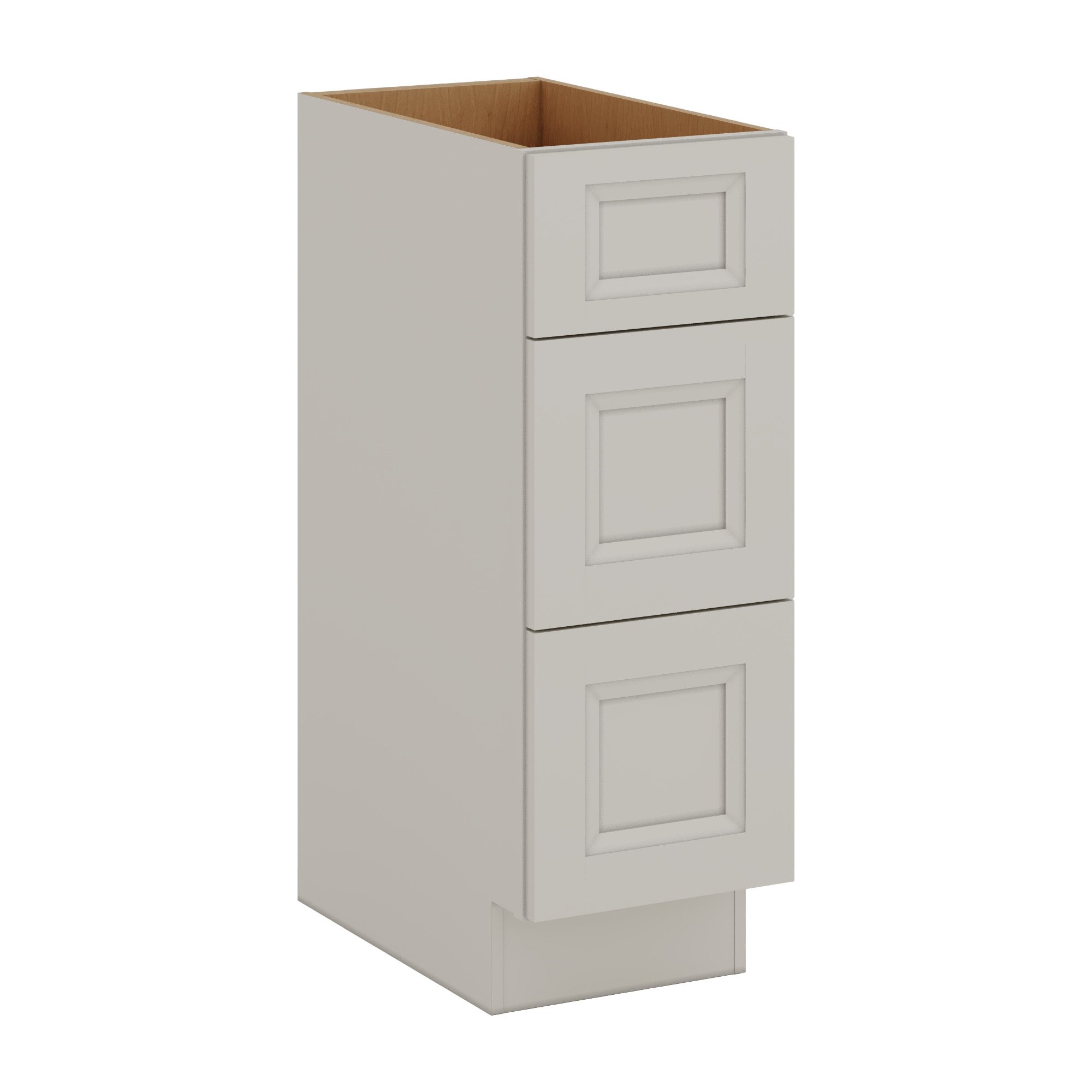 27LGDS Laguna Gray Double Shaker Vanity Drawer Base 12", 15", 18", 21" & 24" - 21" Deep