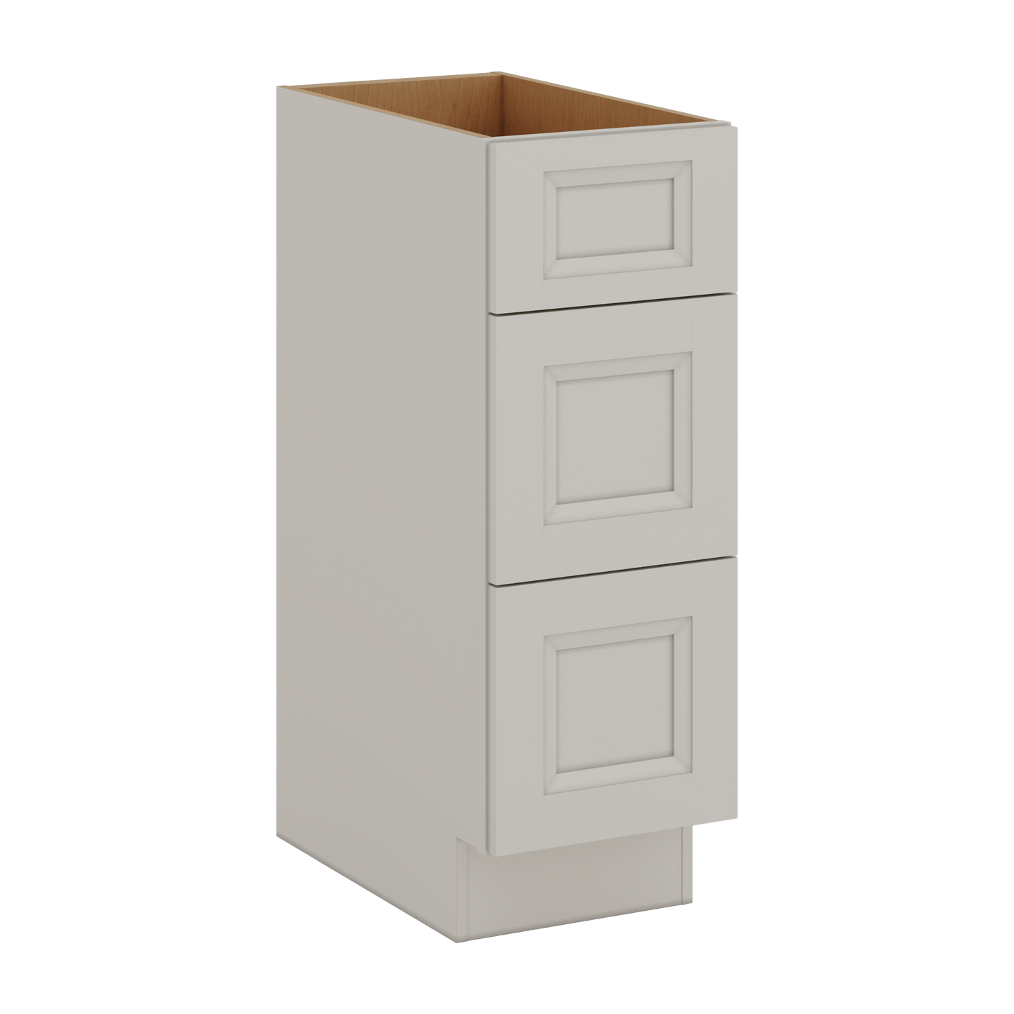 27LGDS Laguna Gray Double Shaker Vanity Drawer Base 12", 15", 18", 21" & 24" - 21" Deep