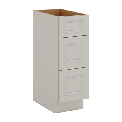 27LGDS Laguna Gray Double Shaker Vanity Drawer Base 12", 15", 18", 21" & 24" - 21" Deep