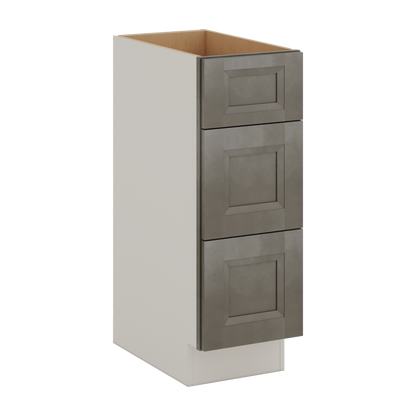 Huntington Cinder Double Shaker Vanity Drawer Base 12", 15", 18", 21" & 24"