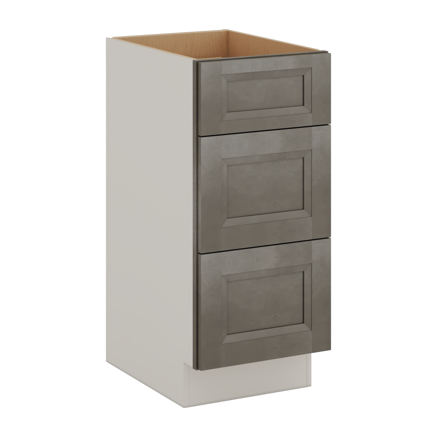 Huntington Cinder Double Shaker Vanity Drawer Base 12", 15", 18", 21" & 24"