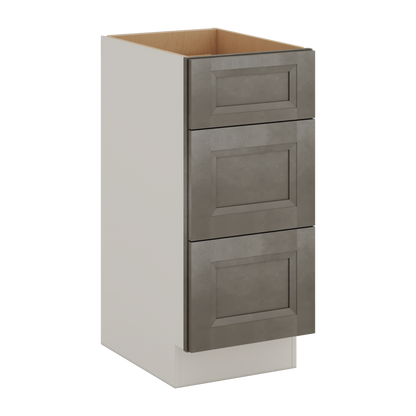 Huntington Cinder Double Shaker Vanity Drawer Base 12", 15", 18", 21" & 24"