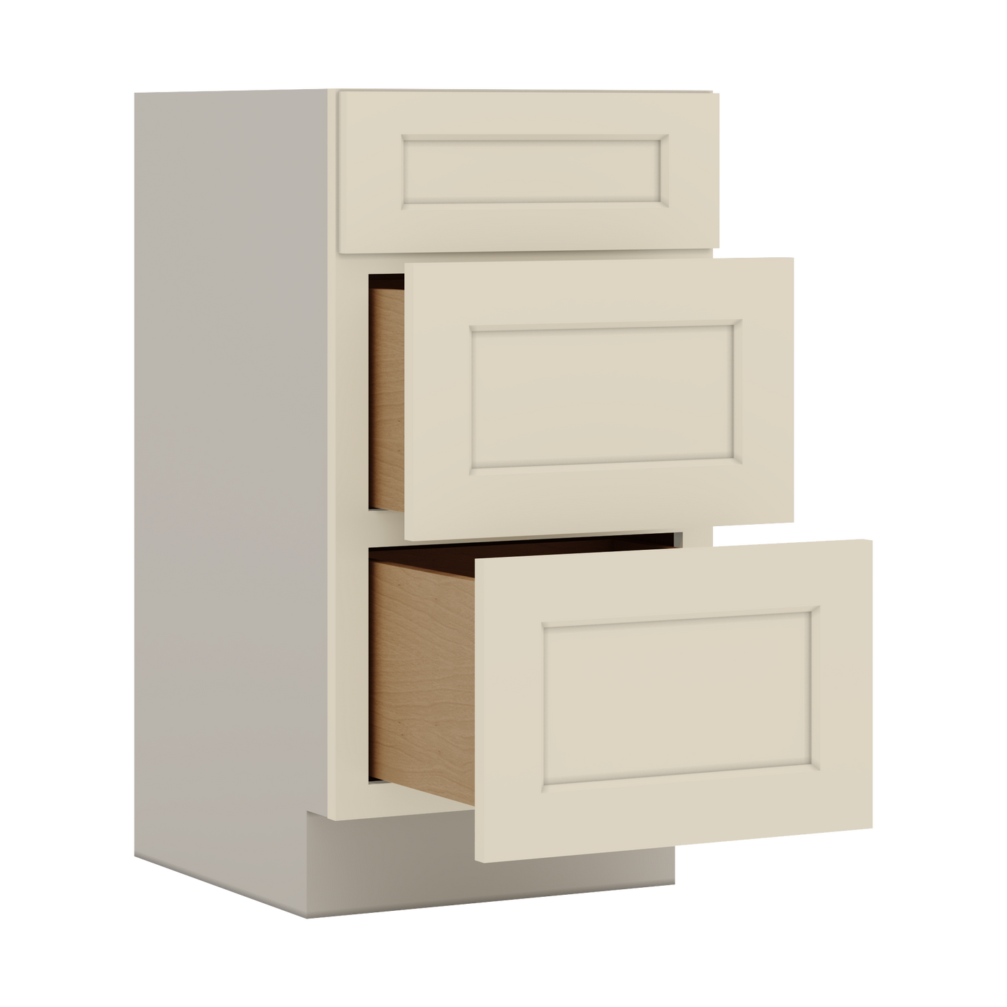 VDB1821 Manhattan Cream Shaker drawer base vanity cabinet