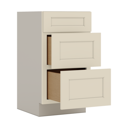 VDB1821 Manhattan Cream Shaker drawer base vanity cabinet