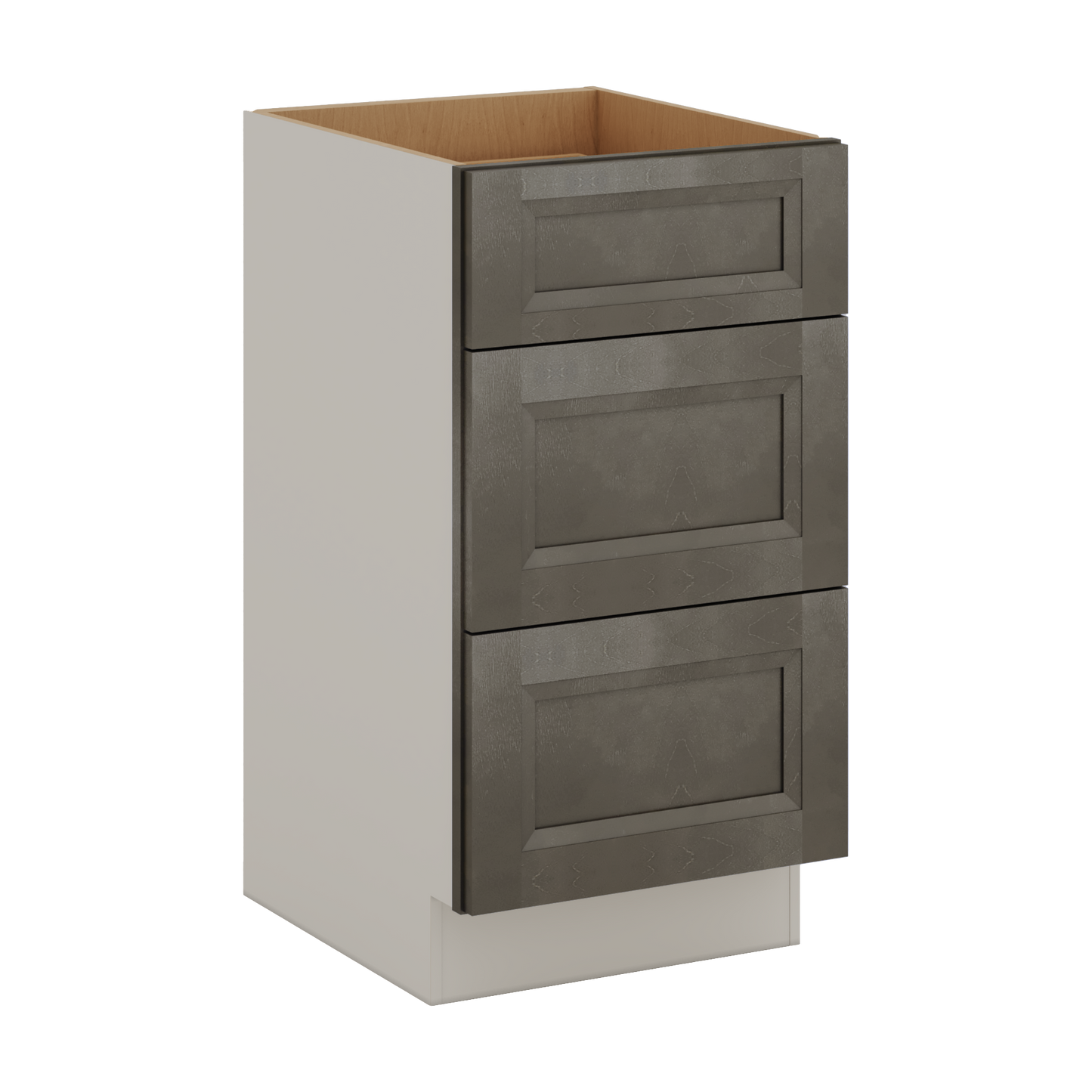 Huntington Cinder Double Shaker Vanity Drawer Base 12", 15", 18", 21" & 24"