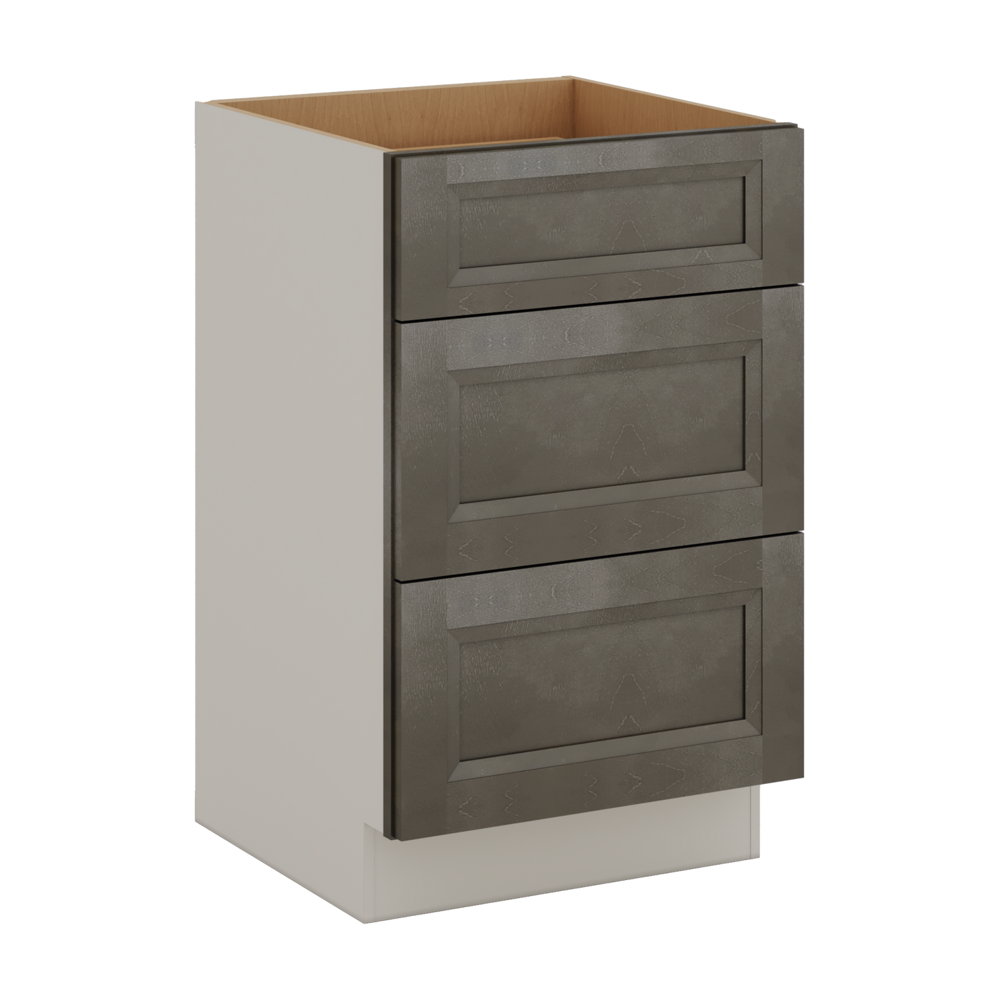 Huntington Cinder Double Shaker Vanity Drawer Base 12", 15", 18", 21" & 24"