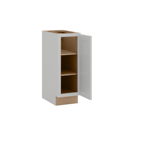 12" Width | Vanity Full Height Door Cabinet | RTA Unassembled | Premium White Shaker Full Overlay