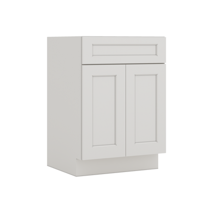 Vanity ICE White Shaker 1-1/4" Overlay CWS/CWB