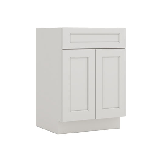 Vanity ICE White Shaker 1-1/4" Overlay CWS/CWB