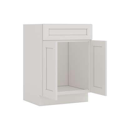 Vanity ICE White Shaker 1-1/4" Overlay CWS/CWB