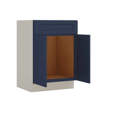 Vanity Sink Base 24", 27", 30" & 36" 29NB Naval Blue Shaker 1-1/4" Overlay