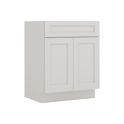 Vanity ICE White Shaker 1-1/4" Overlay CWS/CWB