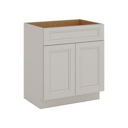 27LGDS Laguna Gray Double Shaker Vanity Sink Base 24", 27", 30" & 36"